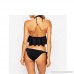 MODOQO Women's Two Piece Bikini Set Push Up Casaul Swimwear Bathing Suit Beachwear Black B07LB3L49Y